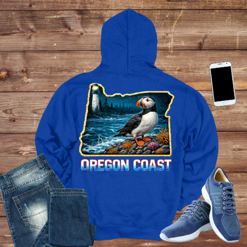 Oregon Coast Puffin Hoodie
