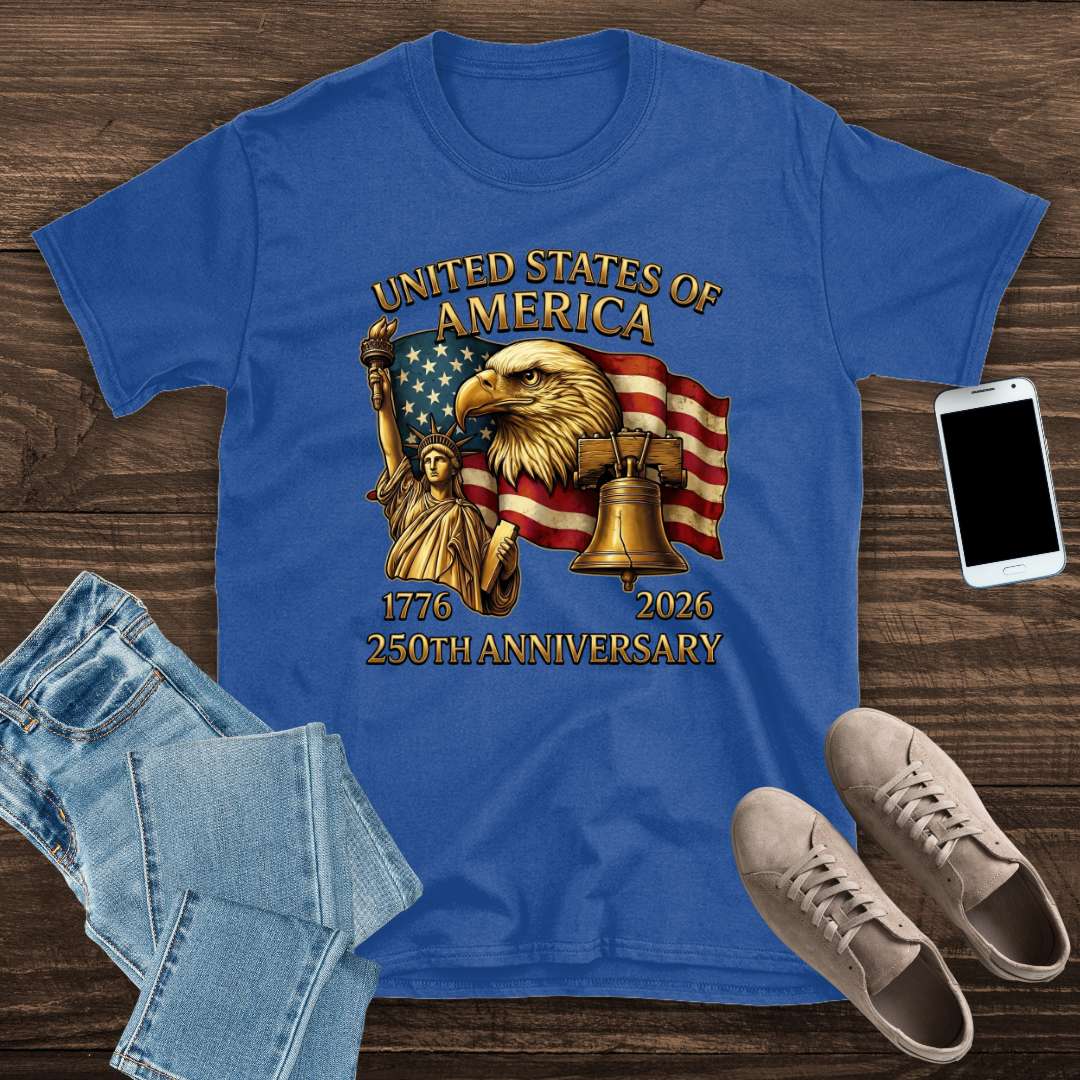250th Anniversary of America (1776–2026) – Patriotic T-Shirt