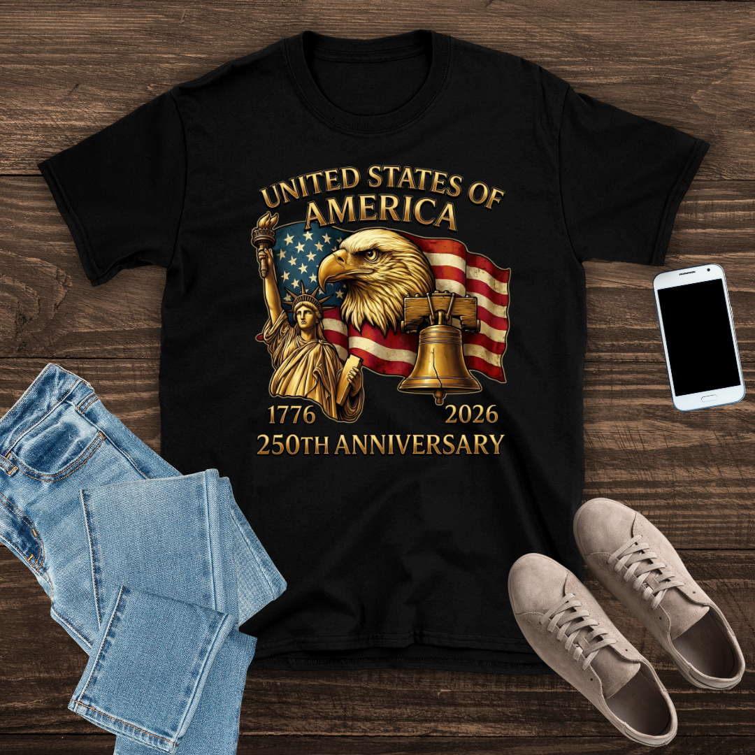 250th Anniversary of America (1776–2026) – Patriotic T-Shirt