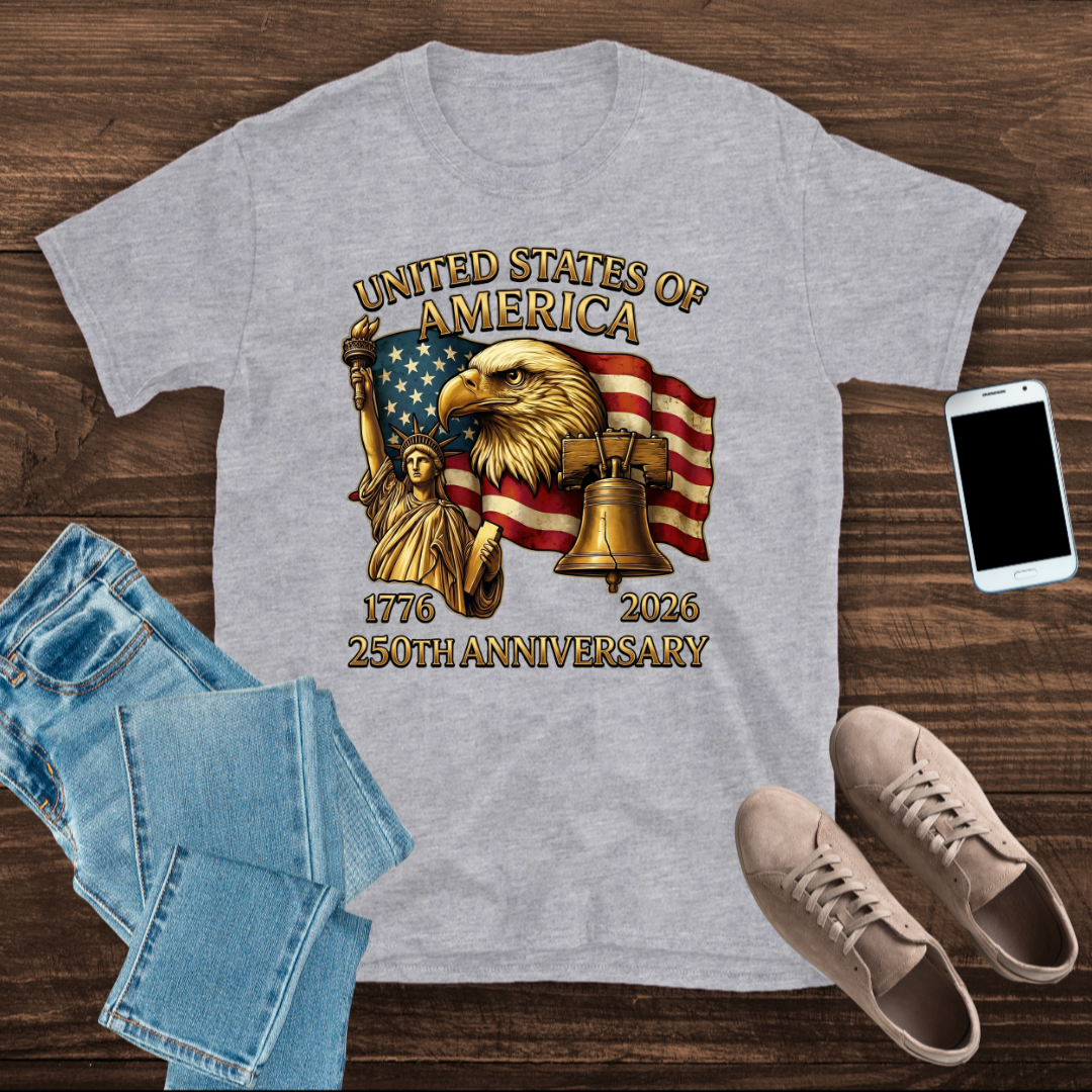 250th Anniversary of America (1776–2026) – Patriotic T-Shirt