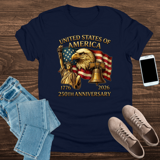 250th Anniversary of America (1776–2026) – Patriotic T-Shirt