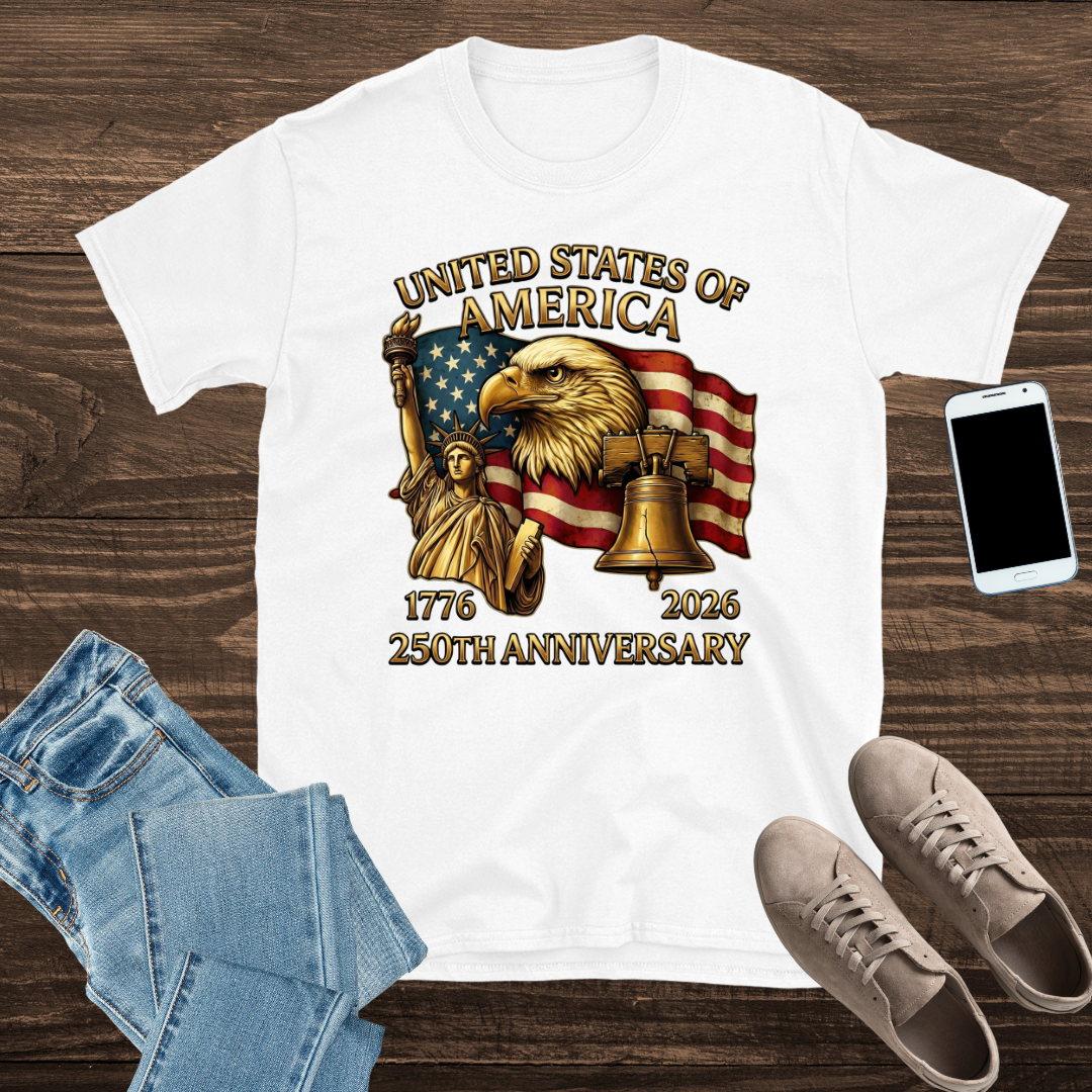 250th Anniversary of America (1776–2026) – Patriotic T-Shirt