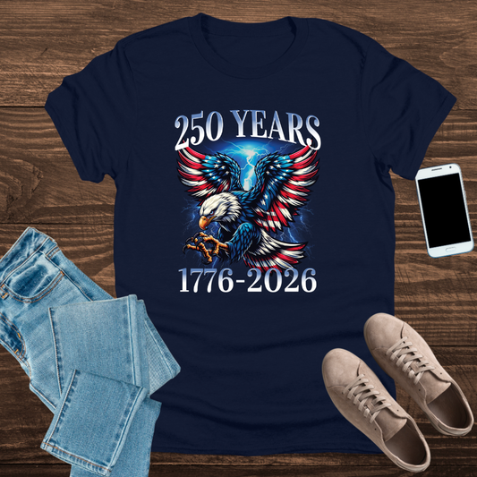 250 Years of Freedom Eagle (1776–2026) – T-Shirt