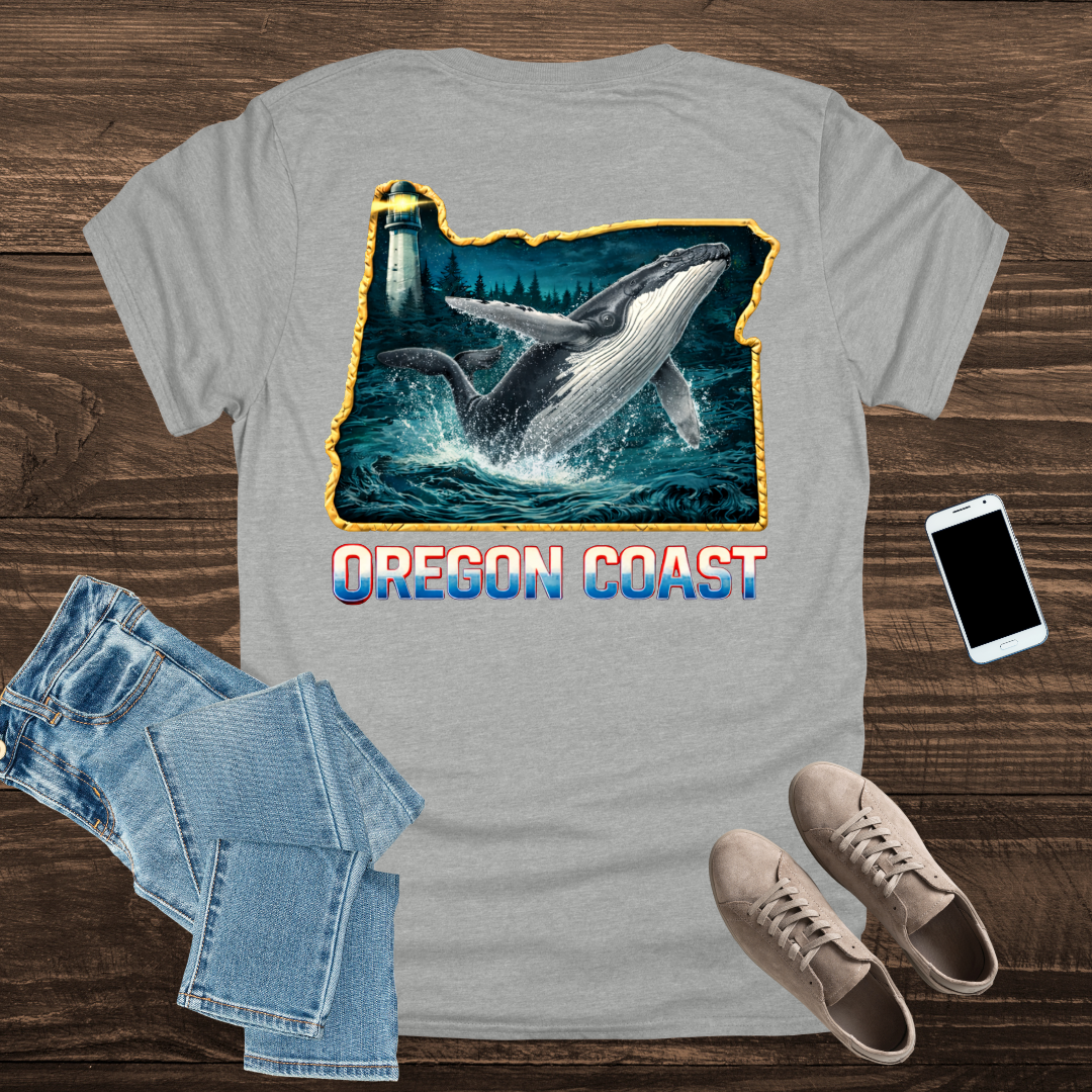 Oregon Coast Whale T-Shirt