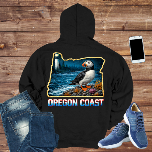 Oregon Coast Puffin Hoodie
