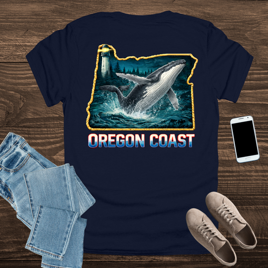 Oregon Coast Whale T-Shirt