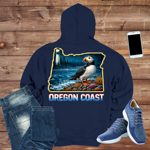 Oregon Coast Puffin Hoodie