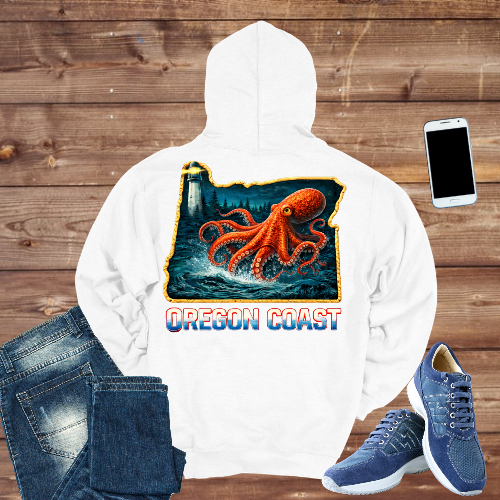 Oregon Coast Octopus Hoodie