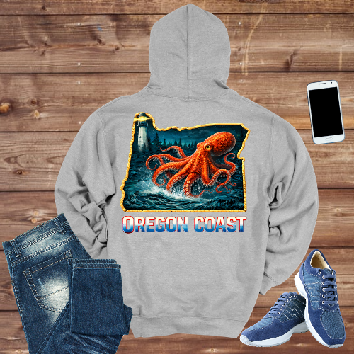 Oregon Coast Octopus Hoodie