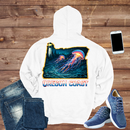 Oregon Coast Jellyfish Hoodie