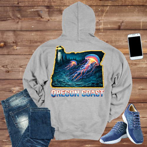 Oregon Coast Jellyfish Hoodie
