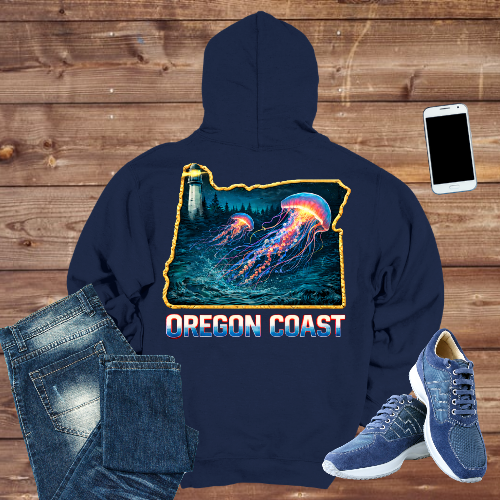Oregon Coast Jellyfish Hoodie