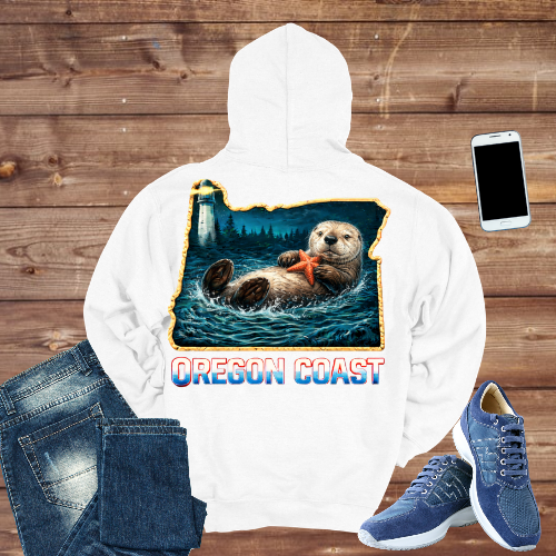 Oregon Coast Sea Otter Hoodie