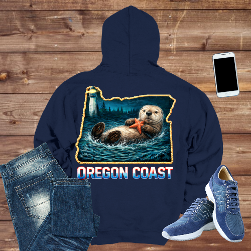 Oregon Coast Sea Otter Hoodie