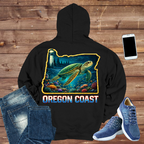 Oregon Coast Sea Turtle Hoodie