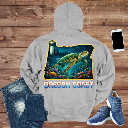 Oregon Coast Sea Turtle Hoodie