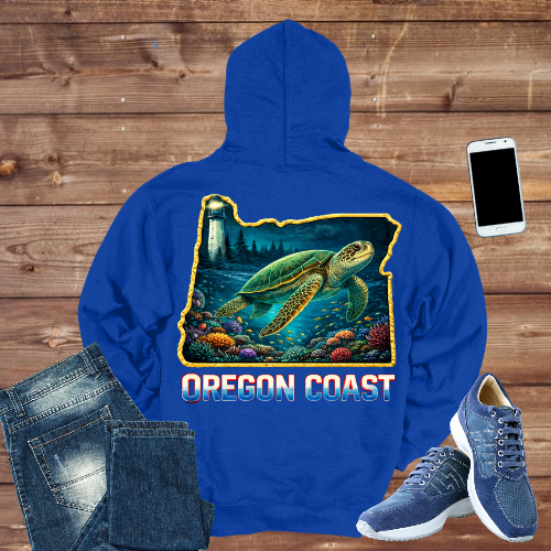 Oregon Coast Sea Turtle Hoodie