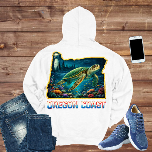 Oregon Coast Sea Turtle Hoodie