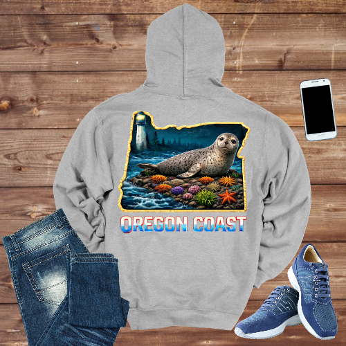 Oregon Coast Seal Hoodie