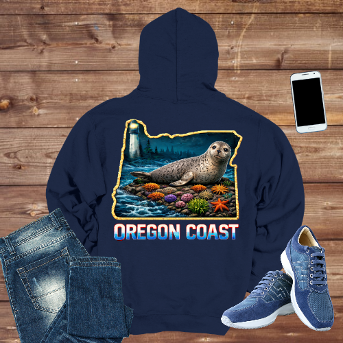 Oregon Coast Seal Hoodie