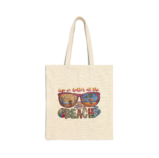 Life is better at the beach - tote bag