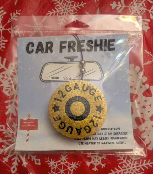 Car freshie- 12 gauge shotgun shell (Vanilla)